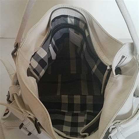 burberry white leather hobo bag|burberry over the shoulder bags.